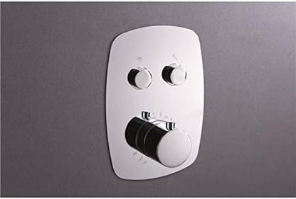 Thermostaat Douche Set – Douchekraan – Regendouche – Handdouche – Doucheset – Veiligheidsthermostaat 38°C – Extra Grote Regendouchekop 30x20 cm