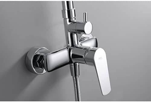 Doucheset – Douchekolom – Regendouche – Handdouche – Douchestang – Verstelbare Hoogte 95-132 cm – Chroom Roestvrij Staal