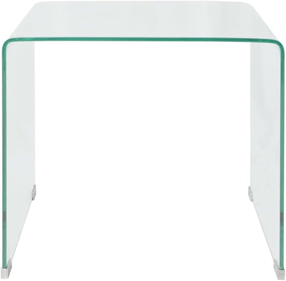 vidaXL Salontafel Transparant Gehard Glas Salon Huiskamer Bijzettafel Tafeltje