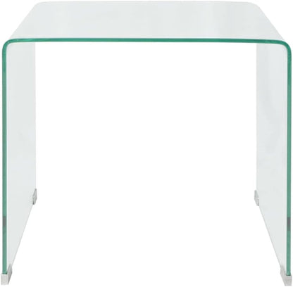 vidaXL Salontafel Transparant Gehard Glas Salon Huiskamer Bijzettafel Tafeltje