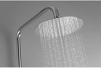 Doucheset – Douchekolom – Regendouche – Handdouche – Douchestang – Verstelbare Hoogte 95-132 cm – Chroom Roestvrij Staal