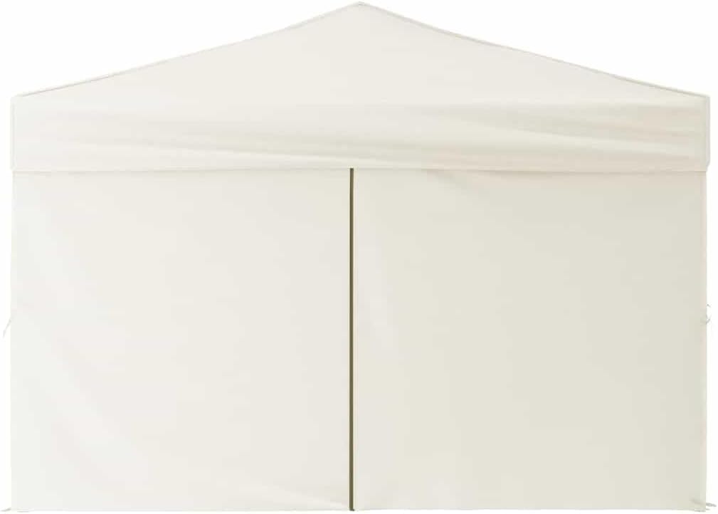 vidaXL Partytent inklapbaar met zijwanden 3x3 m crèmekleurig