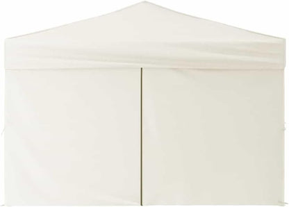 vidaXL Partytent inklapbaar met zijwanden 3x3 m crèmekleurig