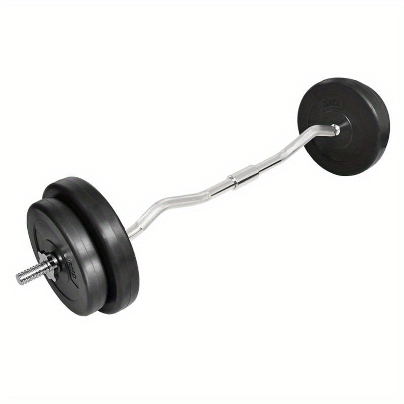 Dumbbell Set – Halterset – Gewichten Set – Curl Bar – Fitness Set – 30 kg Totaalgewicht – Duurzaam Polypropyleen