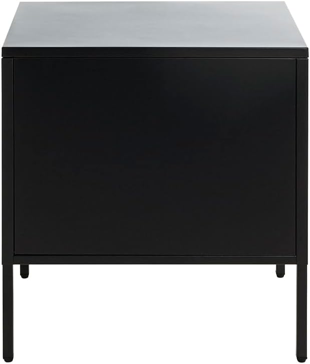 HAKU Console zwart, metaal - Maat: B 45 cm x H 50 cm x D 35 cm, Stijl: Modern