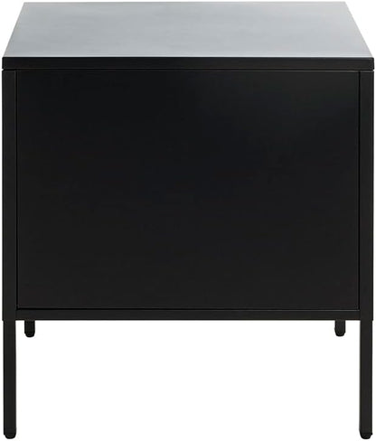 HAKU Console zwart, metaal - Maat: B 45 cm x H 50 cm x D 35 cm, Stijl: Modern