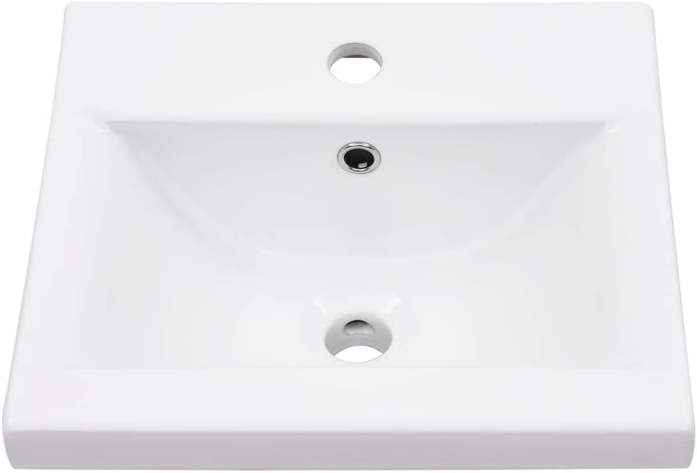 vidaXL Basin frame with washbasin iron white - QUORE