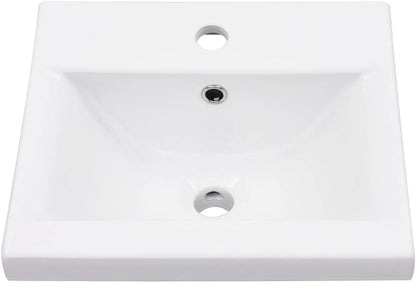 vidaXL Basin frame with washbasin iron white - QUORE