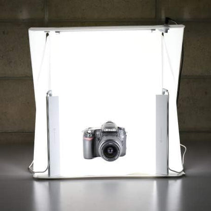 Foldio2 Plus + 360 Studio Set (15" Foto Lightbox Set met Extra Lights & Smart 360 Fotografie Draaitafel/Met 10" Bluetooth 360 Draaitafel/Witte & Zwarte Achtergrond Vellen Inbegrepen)