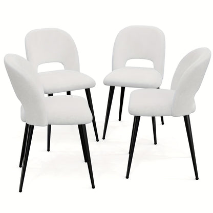 Set Of 4 Velvet Banquette Seating - Luxury Restaurant Booth Chairs with High Backrest, Commercial Grade Velvet Upholstered Seating for Dining Rooms, Hotels & Cafes, Cafe Decor, Hotel Furniture, Elegant Design, Sturdy Construc