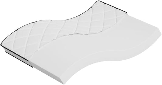 Schuimmatras middelzacht 140x200 cm – Tweepersoonsmatras – Tweepersoons Matras – Matras Schuimrubber – Foam Matras – Matras Schuim – Geluiddempend – Ademend Peached Geweven Hoes