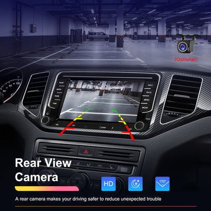 Double DIN Autoradio – Inbouw Car Stereo – Multimediaspeler – Navigatiesysteem – Auto Radio – 7 Inch Touchscreen – AHD Achteruitrijcamera & DVR Dashcam
