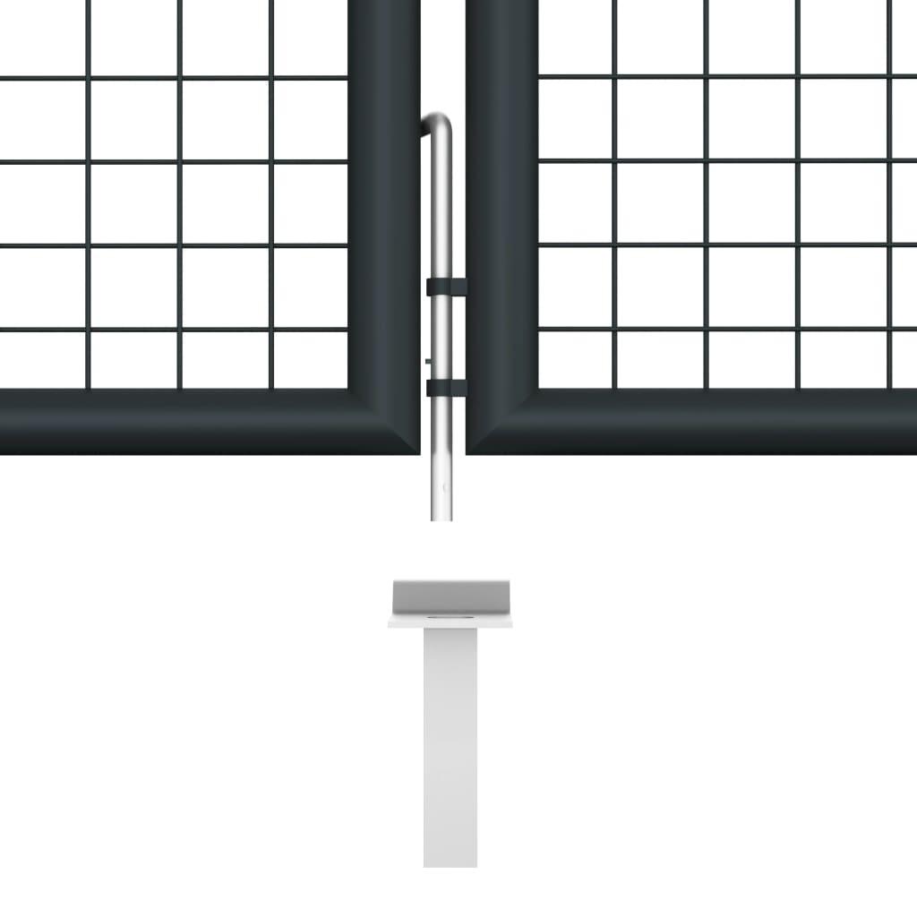Gashek – Tuinhek – Schutting – Afsluiting – Veiligheidshek – Gegalvaniseerd Staal – 400x150 cm Antraciet