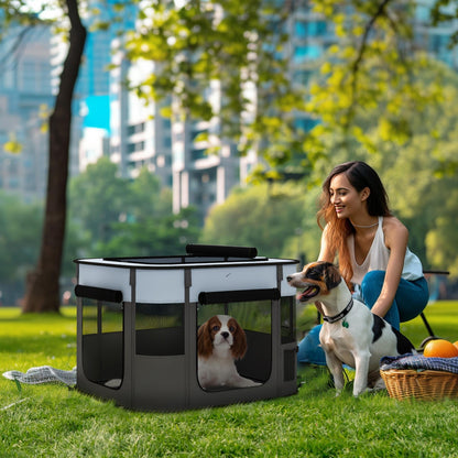 Hondenbox – Puppyren – Opvouwbare Hondenbench – Speelren – Dierenren – Adembenemend Mesh – Geschikt Voor Kleine Huisdieren Tot 4 Kg – Duurzaam Polyester – Binnen En Buiten Gebruik