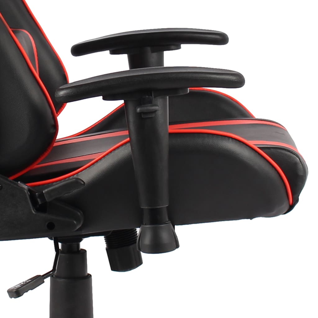 Gamingstoel – Gamestoel – Bureaustoel – Computestoel – Racingstoel – Rood Zonder Voetensteun – Ergonomische Hoge Rugleuning – Verstelbare Zithoogte