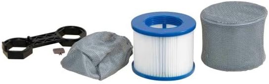 Spa opblaasbaar verwarmd, 800 liter, zwart, 180 x 180 x 65 cm