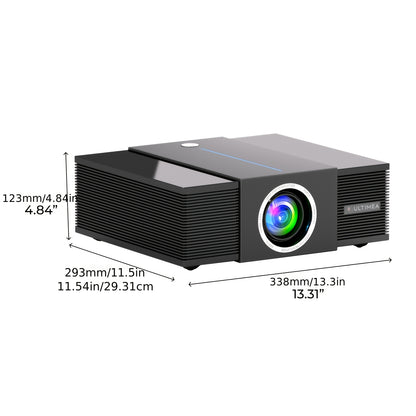Projector – Beamer – Home Cinema – Multimedia Projector – Smart Projector Zwart – 900 ANSI Lumen Helderheid – 4K Decoding & HDR10+