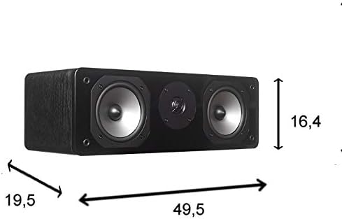Dynavoice Challenger C-5 Wit. Passieve Center Luidspreker 2 Weg 120W 8 Ohm. Dubbele 5,25 Inch Woofer en 1 Inch Tweeter. Home Cinema HiFi. Bassreflex Achterzijde. VESA 10x10 Compatibel.