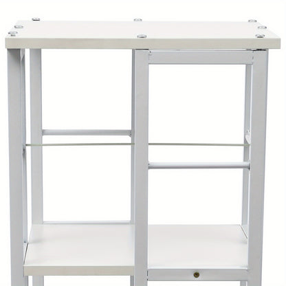 Boekenrek – Boekenkast – Vakkenkast – Boekenplank – Opbergrek – 4-laags – Wit – Hoogwaardig Hout – Draagvermogen 30 kg per plank