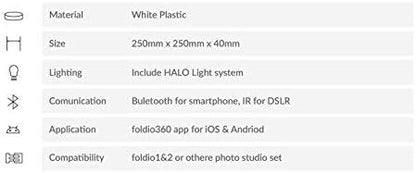 Opvouwbare Fotostudio – Fotobox – Lichttent – Foto Lichtbak – Productfotostudio – Met 360° Draaitafel – 25 Inch – Triple LED Verlichting