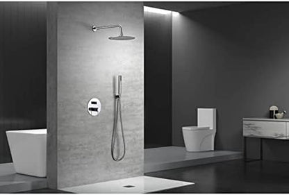 Douche Set – Douchekop – Mengkraan – Handdouche – Regendouche – 2-Weg Bediening – Verchroomd Metaal