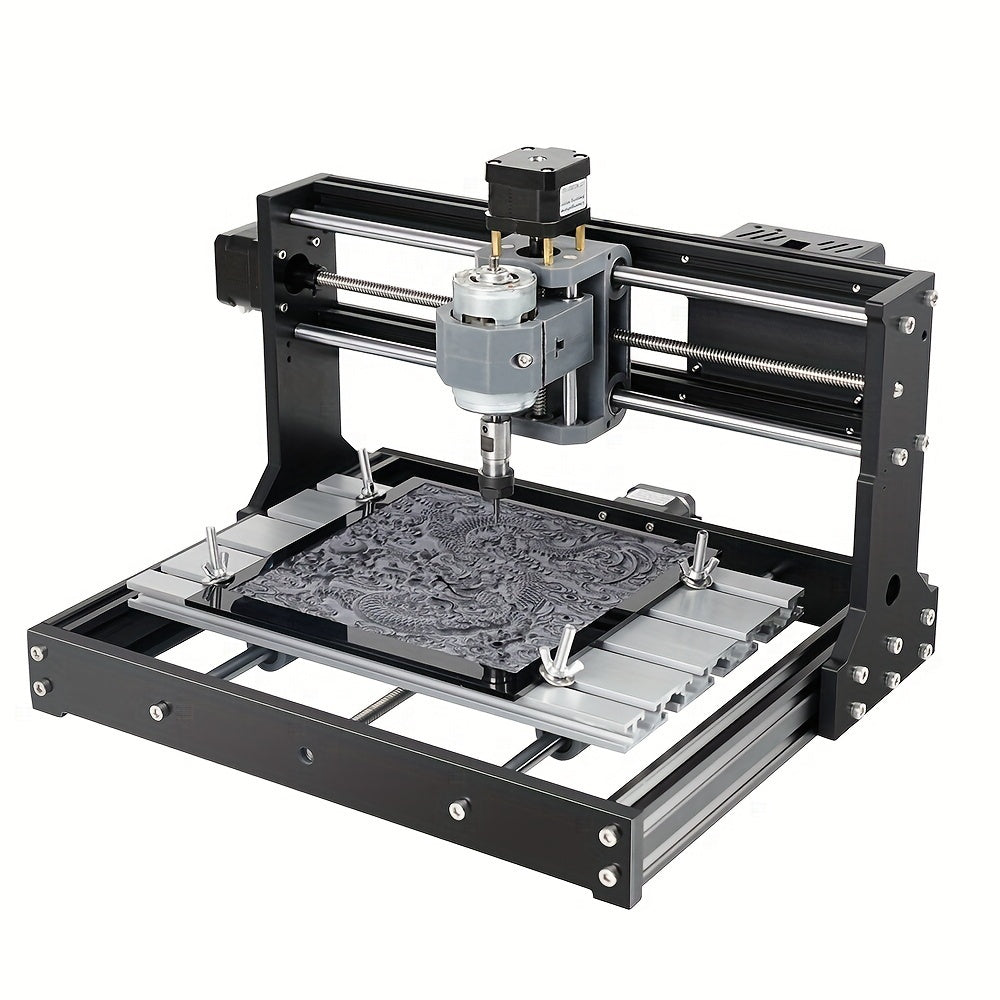 3018S CNC Milling Machine, 3018S Upgraded Model Main Control Board, 3-axis CNC Milling Machine Is Used For Engraving Plastic, Acrylic, Nylon, PCB, PVC, Carbon Fiber Boards, XYZ Axis Working Area 300x180x45mm (11.81x7.08x15.74