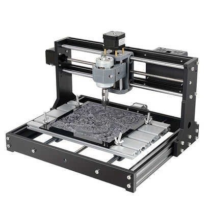 3018S CNC Milling Machine, 3018S Upgraded Model Main Control Board, 3-axis CNC Milling Machine Is Used For Engraving Plastic, Acrylic, Nylon, PCB, PVC, Carbon Fiber Boards, XYZ Axis Working Area 300x180x45mm (11.81x7.08x15.74