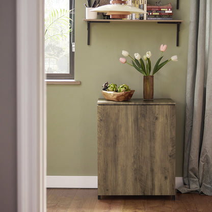 Uitschuifbare Tafel – Opklapbare Eettafel – Uitklapbare Tafel – Opbergtafel – Compacte Keukentafel – 180x60 cm – MDF Hout