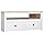 vidaXL Solid Pine Wood TV Corner Cabinet Panama Range White TV Furniture TV Cabinet