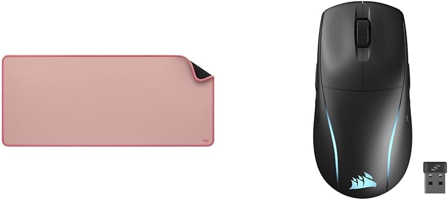 Logitech Desk Mat - & CORSAIR M75 WIRELESS RGB Lichtgewicht FPS