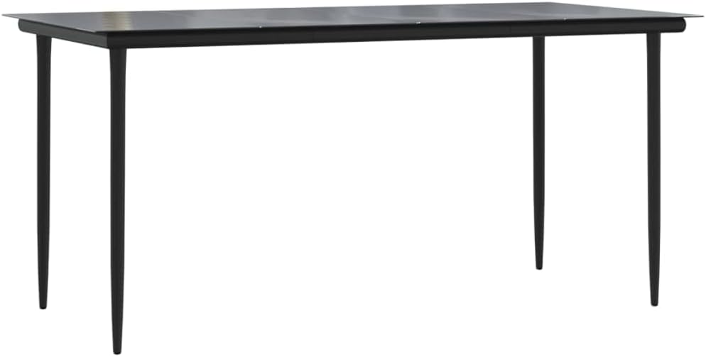 vidaXL 5-delige Tuinset poly rattan zwart - QUORE