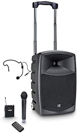 Bluetooth-Luidspreker Op Batterijen Zwart – Draagbare Speaker – Partyspeaker – Karaokespeaker – PA-Speaker – 480 W Piekvermogen – Met Draadloze Microfoonset