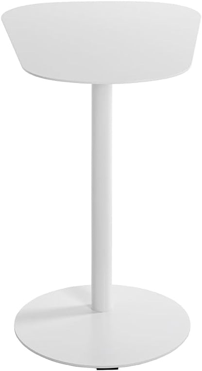 HAKU Bijzettafel wit, metaal - Maat: B 53 cm x H 60 cm x D 38 cm, Stijl: Modern