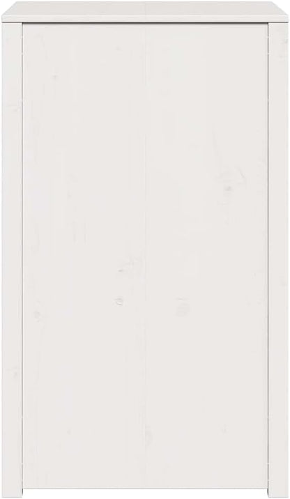 vidaXL Outdoor Kitchen Cabinet White 55x55x92 cm Solid Wood Pine - QUORE