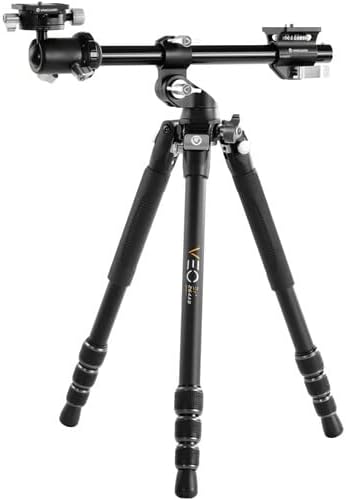 Aluminium Reisstatief – Driepootstatief – Macrostatief – Monopod – Fotostatief – Omkeerbare Middenzuil – Verwisselbare Spike-Voeten