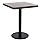 vidaXL Bistro table 60x60 cm MDF dark brown - QUORE