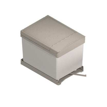 Menage Confort Uittrekbare vuilnisemmer en recyclingcontainer, 2 ingebouwde emmers van 21/21 of 16/16, voor keukenmeubels, 16/16
