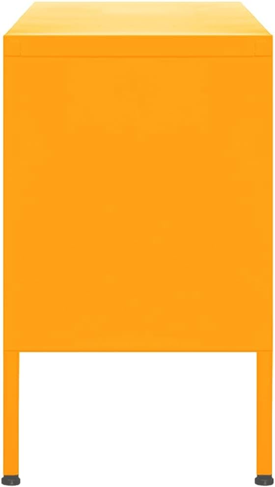 vidaXL TV cabinet 105x35x50cm steel mustard yellow, furniture set for TV