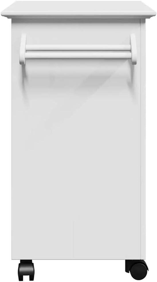 Keukentrolley – Keukenwagen – Serveerwagen – Opbergtrolley – Desserte – Massief grenen hout – Met 4 zwenkwieltjes – Grijs – 100x50x103,5 cm