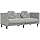 VidaXL Sofa With Cushions 2 Seat Velvet Light Gray, Loveseat, Sofa
