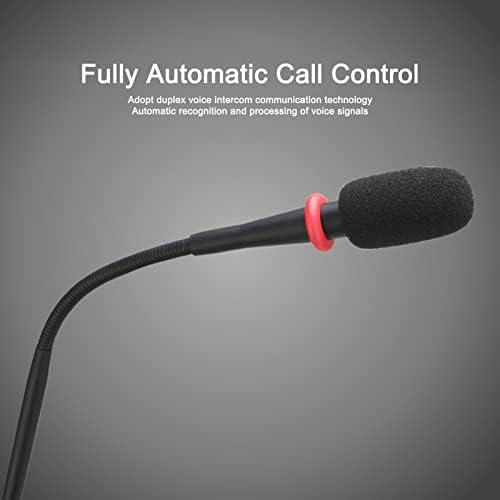 Window Speaker Intercom System, Dual Way Microfoon en Luidspreker, Bank Window Intercom Counter Glazen Raammicrofoon, voor Ticketkantoren, Ziekenhuizen, Ambassade Visa-kantoren, Stationsraam(EU)