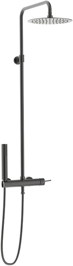 Rode Gietijzeren Douche Set – Douchekraan – Douchethermostaat – Handdouche – Hoofddouche – Duurzaam Gietijzer – Thermostatische Temperatuurregeling