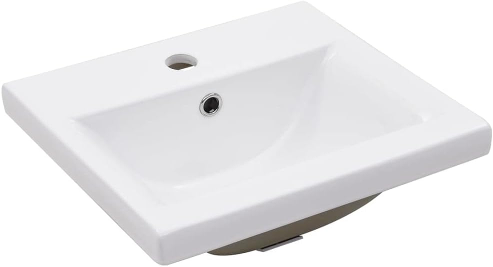 vidaXL Basin frame with washbasin iron white - QUORE