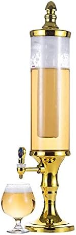 Dispenser - Beverage dispenser - Beer tower dispenser - 3L - Beautiful appearance - Gold