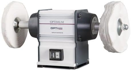 Optimum polijstmachine OPTIpolish GU 20P (voor metaal, onderhoudsvrije motor 0,6 kW, 2 x polijstschijven), 3101540
