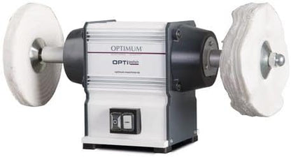 Optimum polijstmachine OPTIpolish GU 20P (voor metaal, onderhoudsvrije motor 0,6 kW, 2 x polijstschijven), 3101540