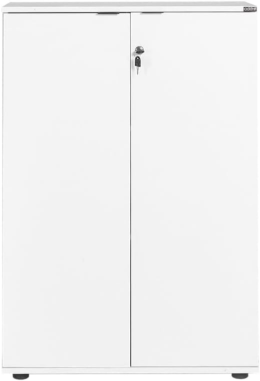 Elegant Diamond White Bookshelf, 72 cm x 109 cm x 34 cm | 100% Melamine Coated Particle Board, 16 mm dik, ideaal voor moderne decoratie thuis en op kantoor