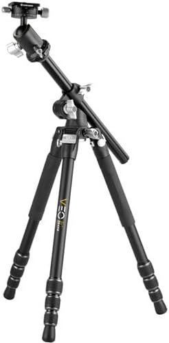 Aluminium Reisstatief – Driepootstatief – Macrostatief – Monopod – Fotostatief – Omkeerbare Middenzuil – Verwisselbare Spike-Voeten