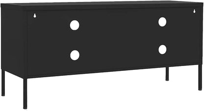 vidaXL TV cabinet 105x35x50cm steel black,tv furniture set,tv cabinet,tv furniture,tv furniture sets,tv furniture,tv furniture,tv furniture,tv furniture