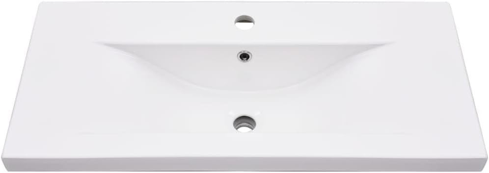 vidaXL Basin frame with washbasin iron black - QUORE